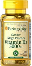 Puritan's Pride Vitamin D3 5000 IU 100 caps (PTP-19377)