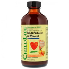 ChildLife Multi Vitamin & Mineral Жидкие Мультивитамины для Детей Вкус Апельсин-Манго 237 мл
