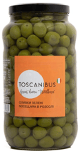 Оливки Toscanibus зеленые с косточкой Nocellara 2.9 кг (8007760588856)
