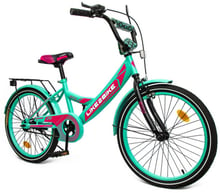 Велосипед підлітковий 2-х колісний 20'' 212003 (RL7T) Like2bike Sky, бірюзовий, рама сталь, з дзвінком