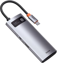 Baseus Adapter USB-C to 3xUSB3.0+HDMI+USB-C Gray (CAHUB-CX0G)