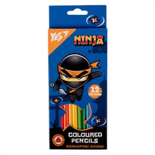 Карандаши цветные YES 12 цветов Ninja (290703)