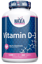 Haya Labs Vitamin D3 Витамин D3 4000 МЕ 250 таблеток