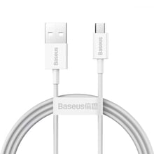 Baseus USB Cable to microUSB Superior Fast Charging 1m White (CAMYS-02)