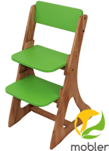 Детский растущий стул Mobler (цвет на заказ: зеленый,оранжевый,розовый) c500-1