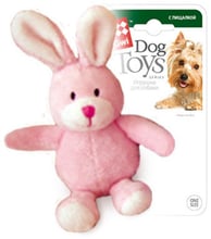 Игрушка для собак Заяц с пищалкой GiGwi Plush плюш 11 см (75119)