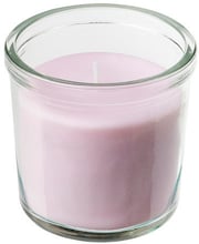 Ароматическая свеча в стекле ІКЕА Lugnare 20 часов Розовый (00502105)