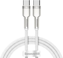 Baseus Cable USB-C to USB-C Cafule Metal 100W 1m White (CATJK-C02)