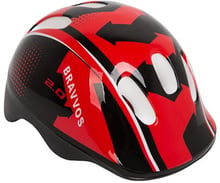 Шлем велосипедный Bravvos HEL100 черно-красный (HEAD-007)