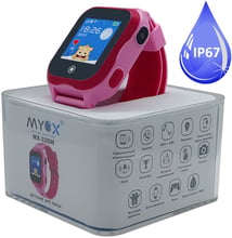 Детские водонепроницаемые GPS часы MYOX МХ-32GW розовые (камера)