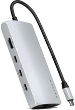 Satechi Adapter USB-C to 4xUSB-C+RJ45+HDMI 8K Silver (ST-P8KES)