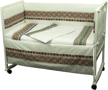 Набор для детской кроватки Руно "Славяночка" 60x120 (977.02СУ_Зелений)