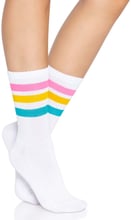 Носки женские в полоску Leg Avenue Pride crew socks Pansexual, 37–43 размер