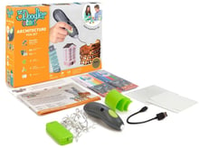 3D-ручка 3Doodler Start для детского творчества - АРХИТЕКТОР (96 стержней, шаблон, аксессуары)