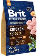 Сухий корм Brit Premium Dog Adult M для собак середніх порід 3 кг (8595602526352)