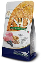 Низкозерновой сухой корм Farmina N&D Low Grain Cat Lamb & Blueberry Adult для котов с ягненком и черникой 1.5 кг (156433)