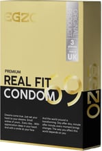 Анатомические плотнооблегающие презервативы EGZO Real Fit№3