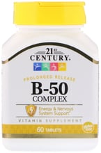 21st Century Vitamin B-50 Complex, 60 Tabs