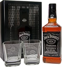 Виски Jack Daniel's, metal box with 2 glasses, 0.7л (CCL972744)