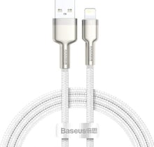 Baseus USB Cable to Lightning Cafule Metal 2.4A 1m White (CALJK-A02)