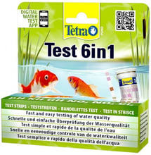 Tetra Pond Test Set 6 in1 Набір смужок-тестів для перевірки якості води 25 шт. (4004218192713)