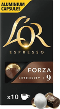 Кофе L’OR Espresso Forza натуральный жареный молотый в капсулах 10 шт (8711000357934)