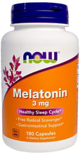 Now Foods Melatonin, 3 mg, 180 Capsules (NOW-03257)