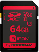 GOODRAM 64GB IRDM SDXC V60 UHS-II U3 (IR-S6B0-0640R11)