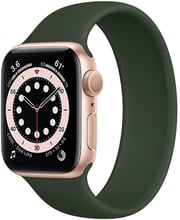 Apple Watch Series 6 40mm GPS Gold Aluminum Case with Cyprus Green Solo Loop