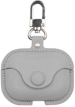Чехол для наушников Fashion Leather Case Smile Grey for Apple AirPods Pro