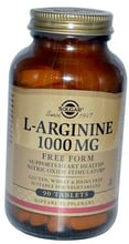 Solgar L-Arginine Солгар L-Аргінін 1000 mg, 90 Tаблеток