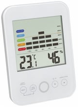 Термогигрометр цифровой TFA, белый, 120х21х86 мм