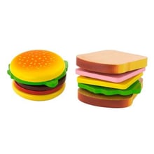 Набор продуктов Viga Toys Деревянные гамбургер и сендвич (50810)