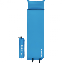 Самонадувающийся коврик Outtec с подушкой гладкий голубой 186х53х2.5 см (5907766662839)