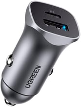 Ugreen Car Charger USB+USB-C CD130 20W Gray (30780)