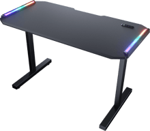 Стіл для геймера Cougar Ергономічний дизайн USB 3.0/Type-C Extension Хаб RGB Підсвічування Електричне регулювання висоти (E-DEIMUS 120)
