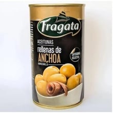 Оливки Fragata зеленые с анчоусами 350 г (8410134105601)