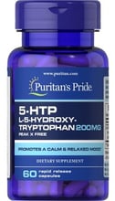 Puritan's Pride 5-HTP 200 mg (Griffonia Simplicifolia) 60 caps 5-гидрокситриптофан быстрого высвобождения