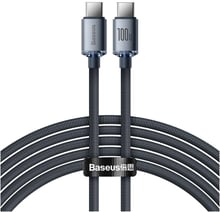 Baseus Cable USB-C to USB-C Crystal Shine 100W 1.2m Black (CAJY000601)