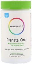 Rainbow Light Just Once Prenatal One Food-Based Multivitamin 150 Tabs Витамины для беременных
