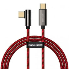 Baseus Cable USB-C to USB-C Legend Elbow 100W 1m Red (CACS000609)