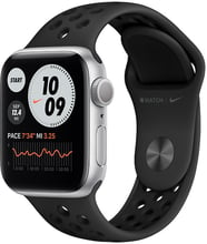 Apple Watch Series 6 Nike 40mm GPS Silver Aluminum Case with Anthracite / Black Nike Sport Band (M02J3)