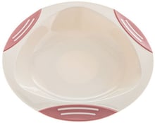 Тарелка на присоске Akuku розово-серая (A0525)