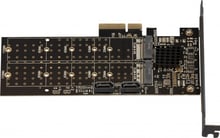 Frime PCI-E x4 to 2x M.2 (B Key) + 2x Sata 88SE9215 (ECF-PCIEtoSSD012.LP)