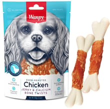 Лакомство для собак Wanpy Chicken Jerky & Calcium Bone Twists кость с вяленой курицей и кальцием 100 г