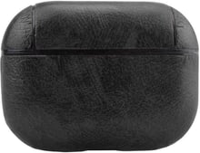 Чехол для наушников Fashion Leather Case Black for Apple AirPods Pro