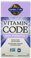 Garden of Life Vitamin Code, RAW prenatal, 180 Vegetarian Capsules (GOL-11590)