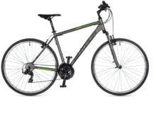 Велосипед AUTHOR (2023) Compact 28", рама 22", серебристый (зеленый)/серебристый (2023117)