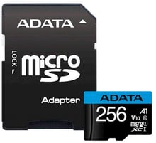 ADATA 256GB microSDXC UHS-I Premier A1 + adapter (AUSDX256GUICL10A1-RA1)