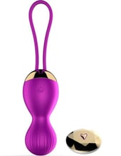 Вагінальні кульки з вібрацією і з пультом дистанційного керування FOX - Vibrating Silicone Kegel Balls USB